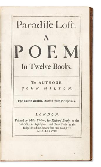 Milton, John (1608-1674) Paradise Lost.